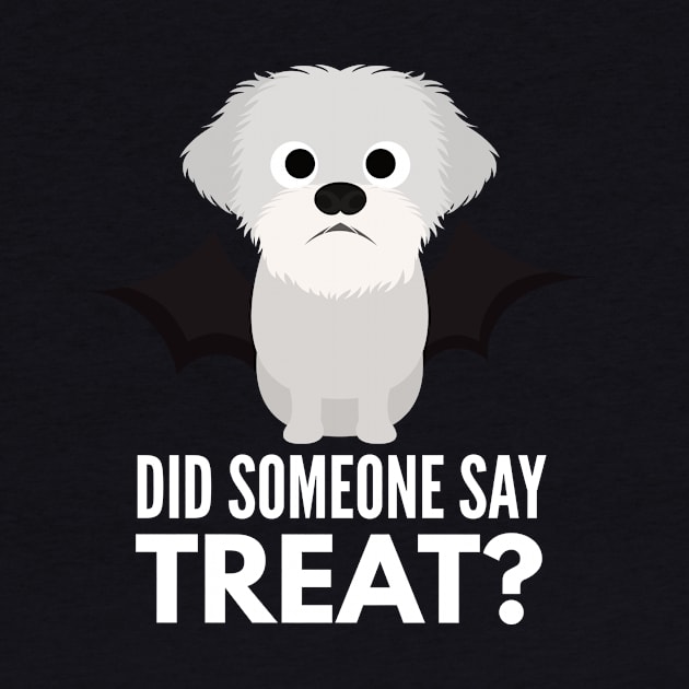 Coton de Tulear Halloween Trick or Treat by DoggyStyles